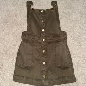 DL1961 Girls Penelope Army Green Jumper Dress